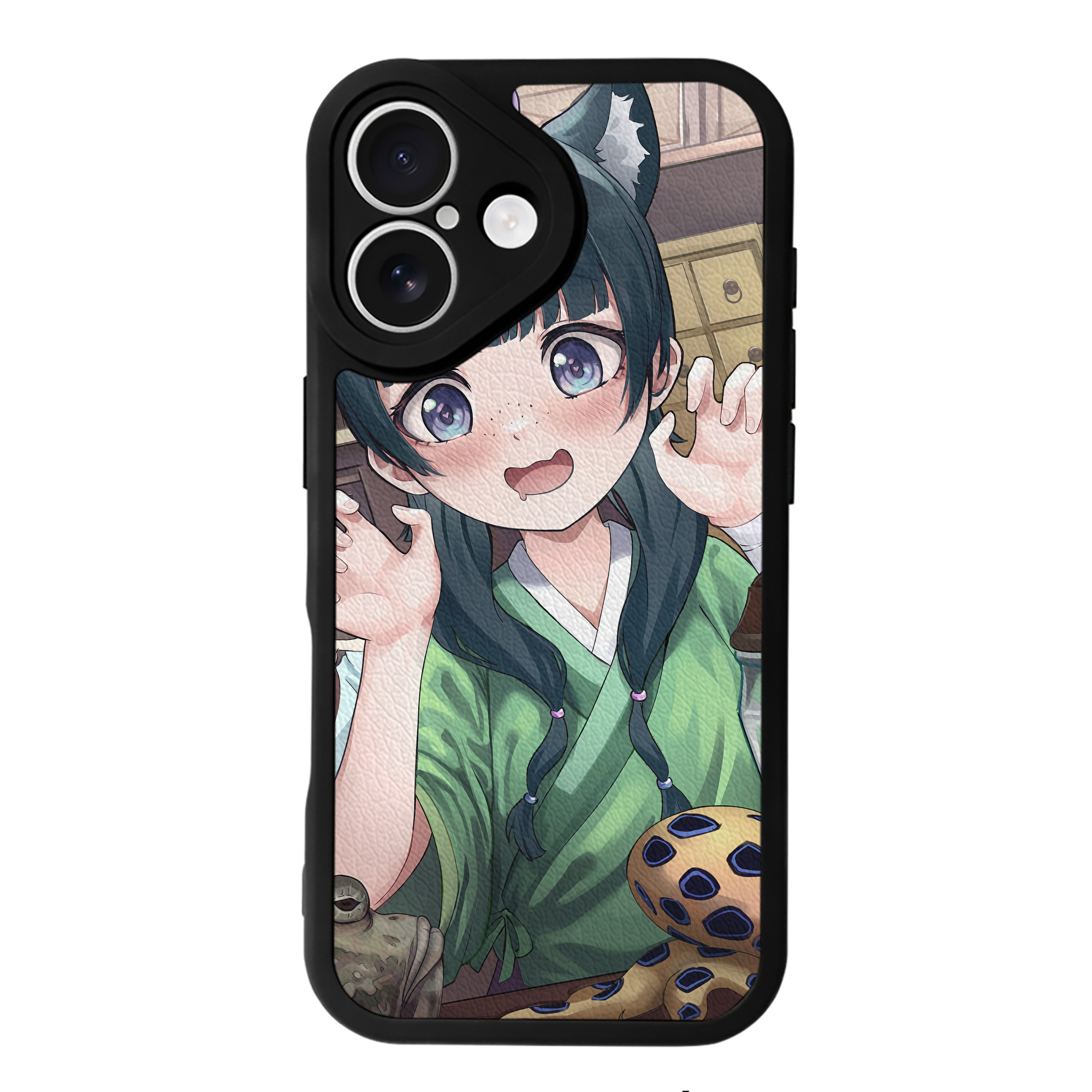 （画像用） 薬屋のひとりごと The Apothecary Diaries 【iPhone 16シリーズ対応】シリコンスマホケース（レザー調） 材質：シリコン